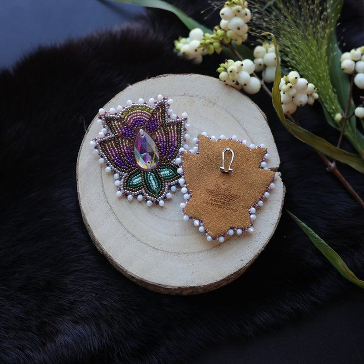 Ironstar Co. Crystal Blossom Beaded Earrings