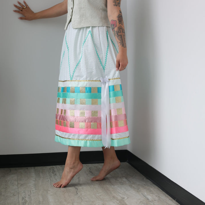Kristina Cardinal Ribbon Skirt