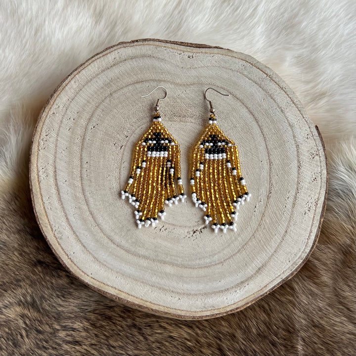 Maxine T. Thunderbird Fringe Earrings