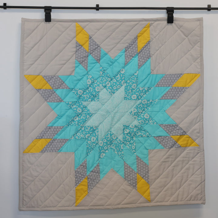 For Nohkom Designs Blue Baby Star Quilt
