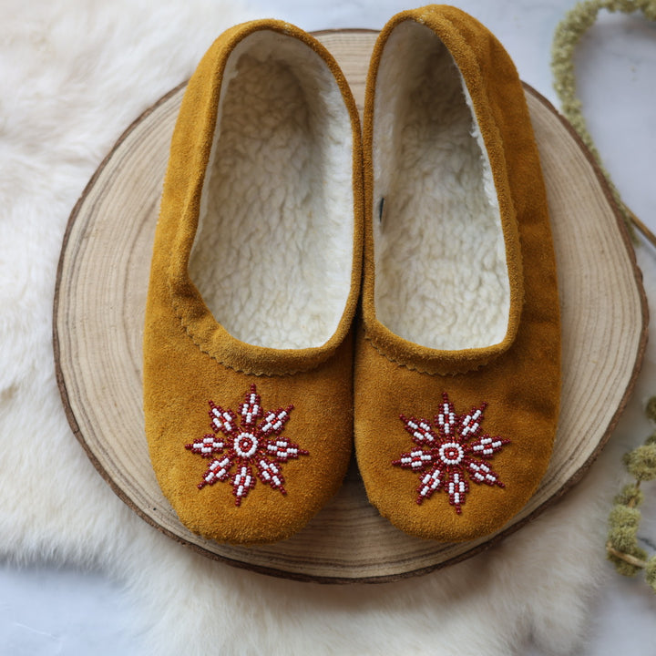 T.Sullivan Size 10 Women Brown Star Ballerina Slippers