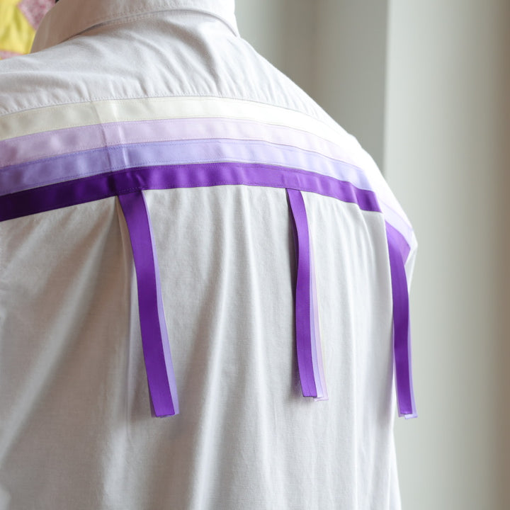 Yellow Mudd Designs Purple Ribbon Shirt