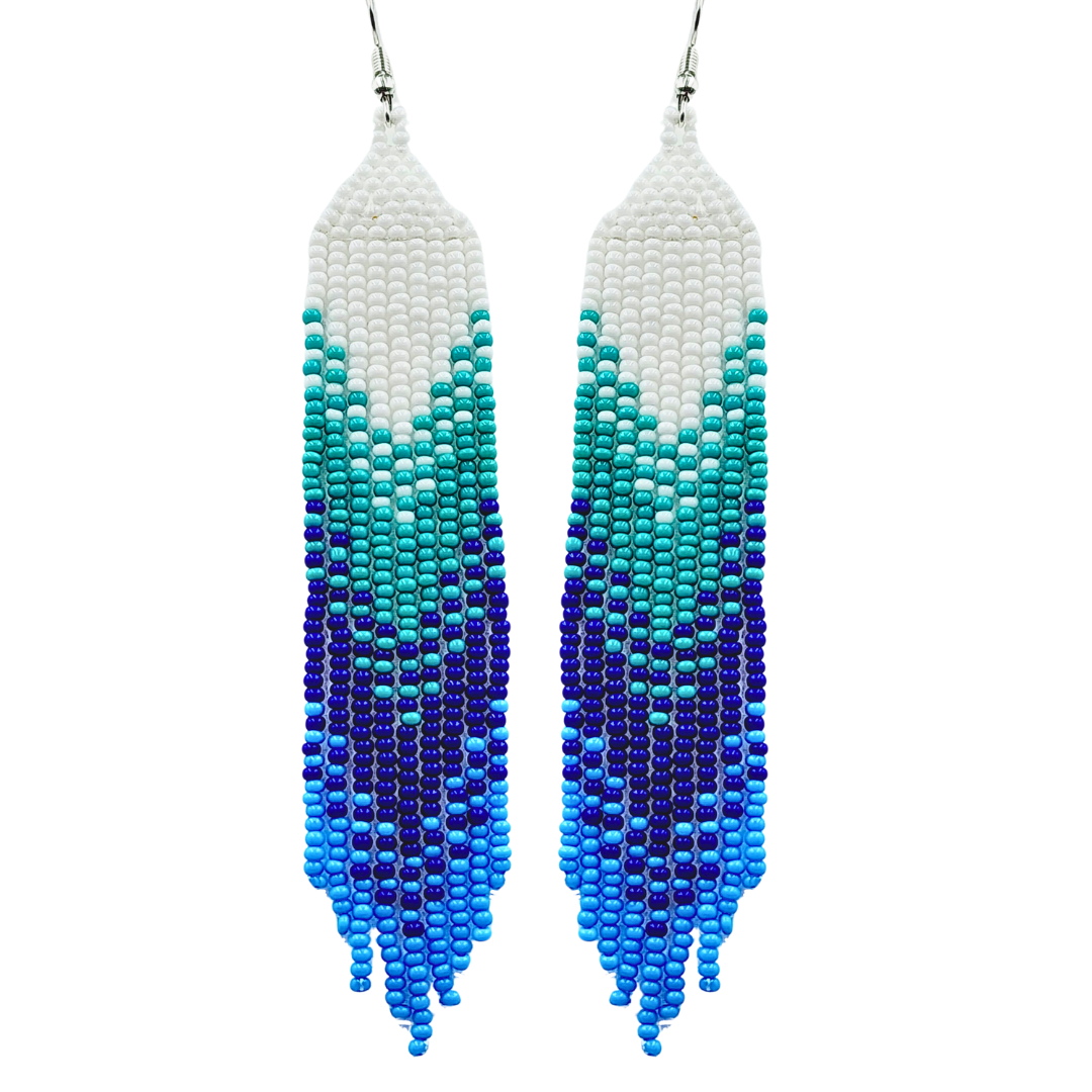 Tribal Roots Ombre Finge Earrings