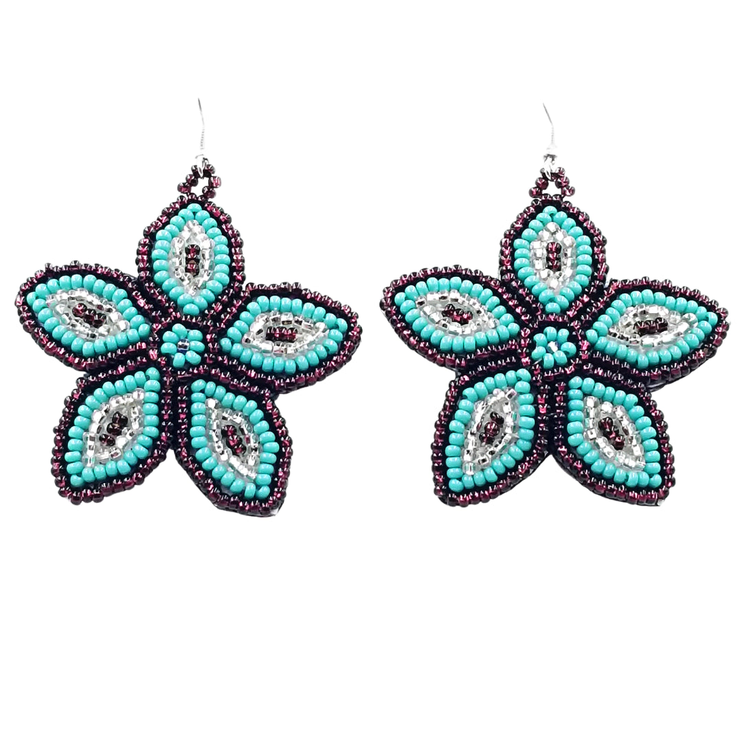 Tribal Roots Floral Medallion Earrings