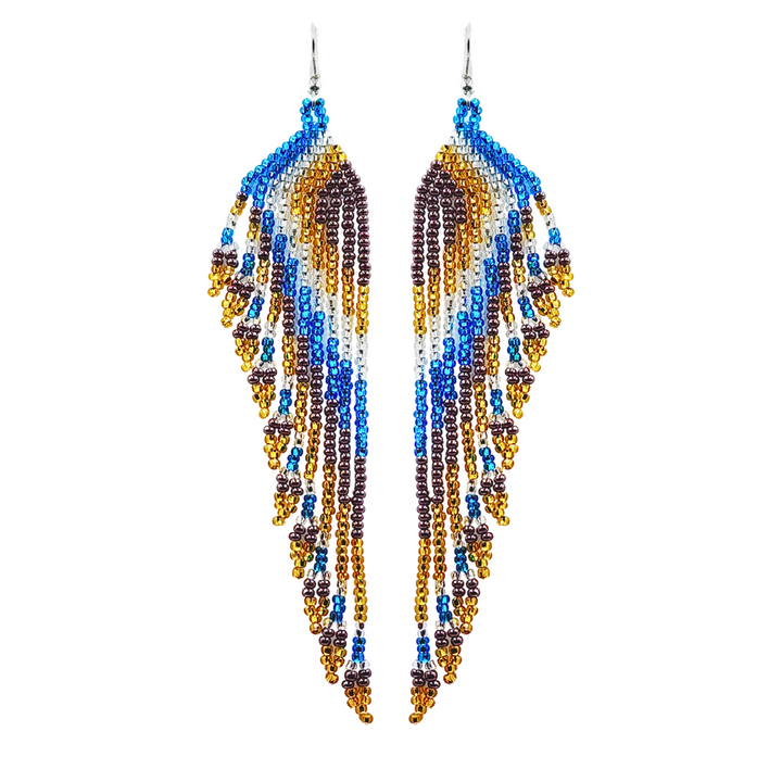 Tribal Roots Cascade Fringe Earrings