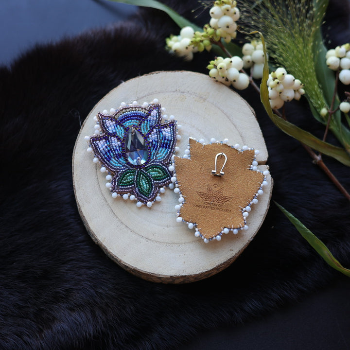 Ironstar Co. Crystal Blossom Beaded Earrings