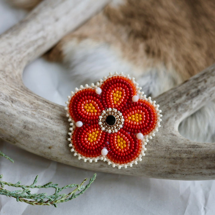 Keegan W. Beaded Flower Pins