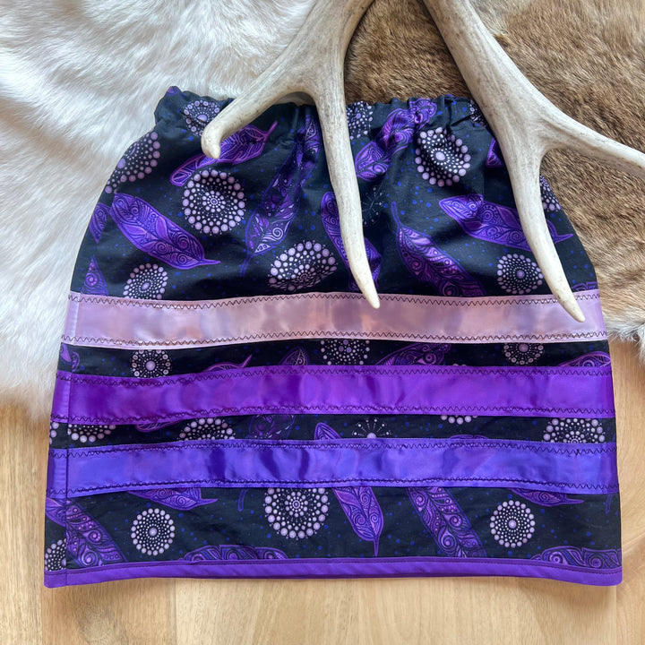 Vi's CREE-ations Purple Feather Toddler Ribbon Skirt