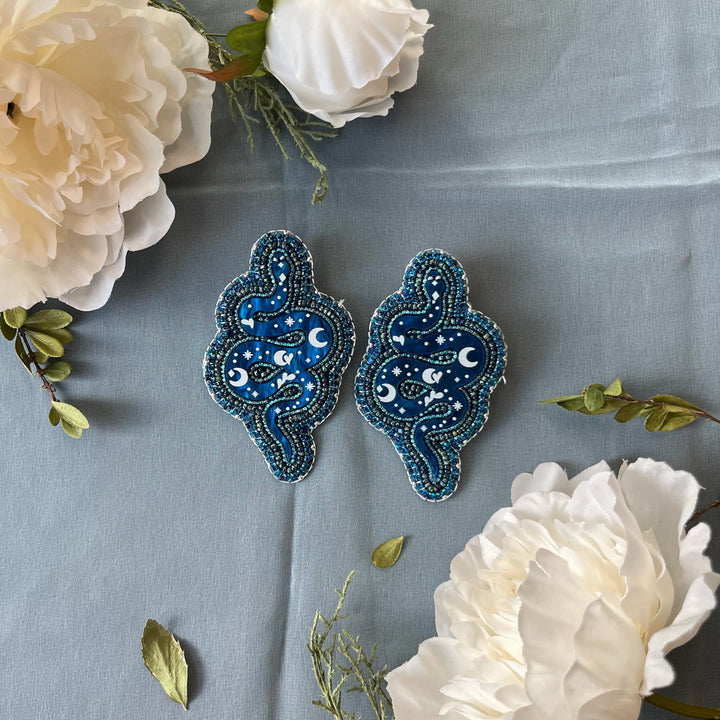 Beading Therapy Snake Beaded Earrings