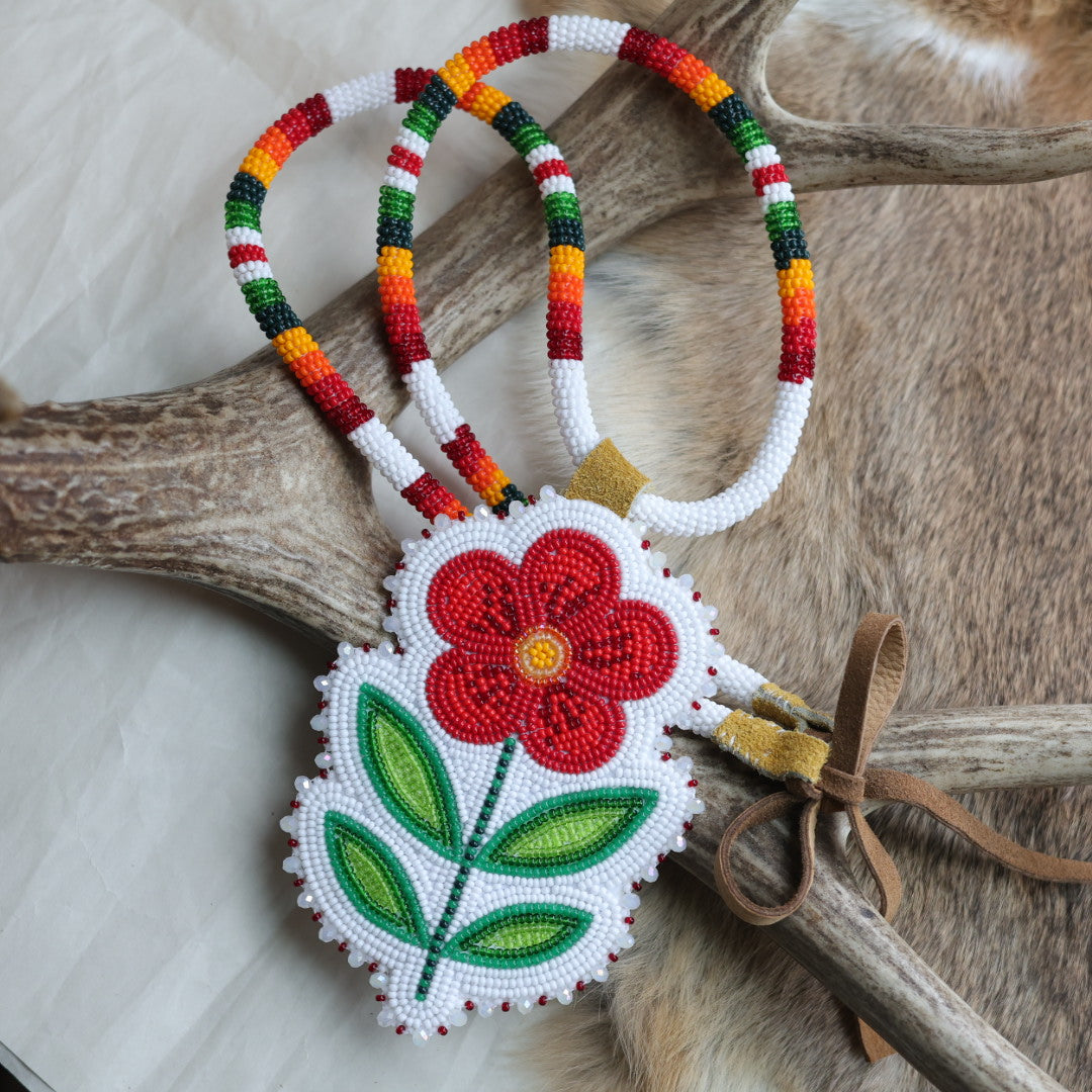 Keegan W. Red Floral Medallion