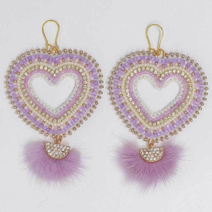 Keegan W Beaded Heart Collection