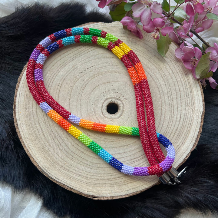 Ironstar Co. Peyote Beaded Neck Lanyard