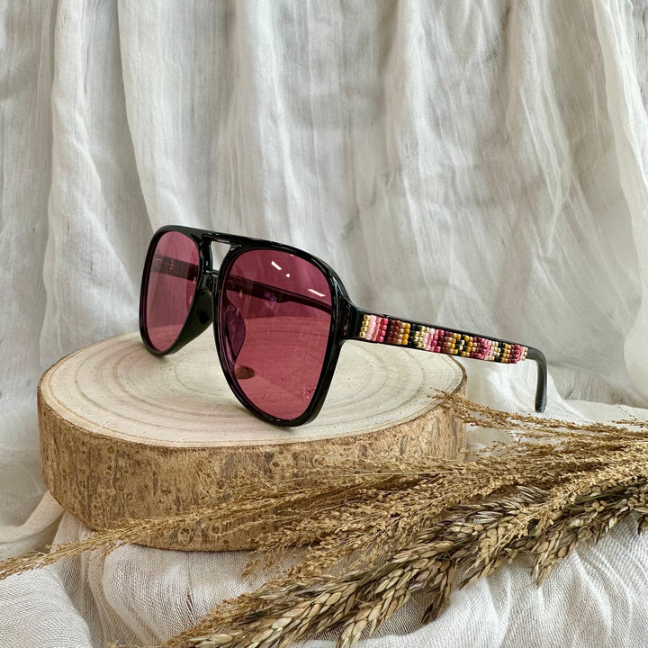 Rebelina Aviator Beaded Sunglasses
