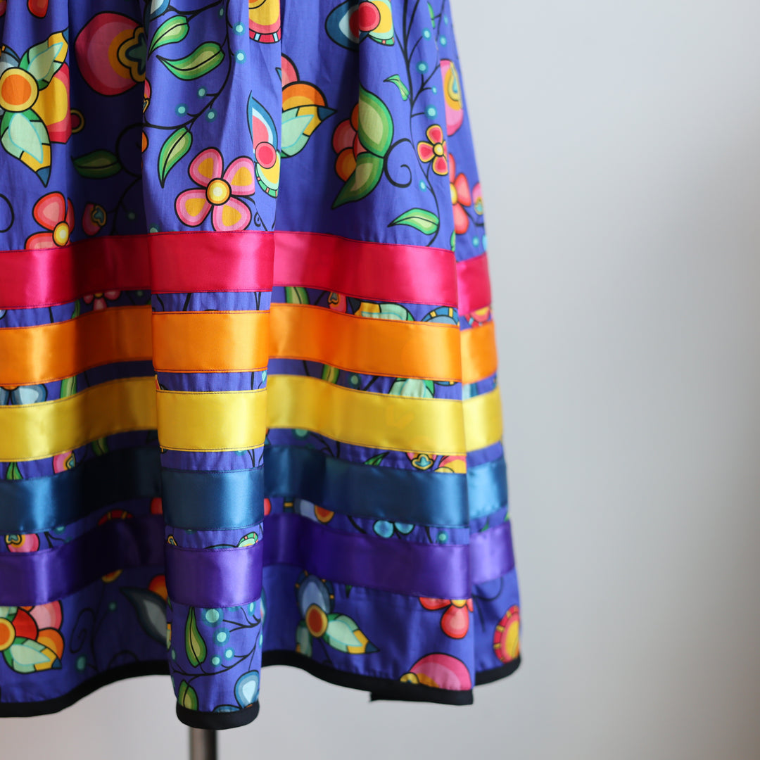 Phoenyx Designs Royal Blue Floral Bounty Ribbon Sundress