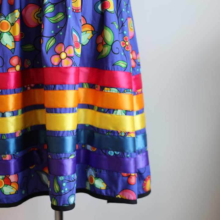 Phoenyx Designs Royal Blue Floral Bounty Ribbon Sundress