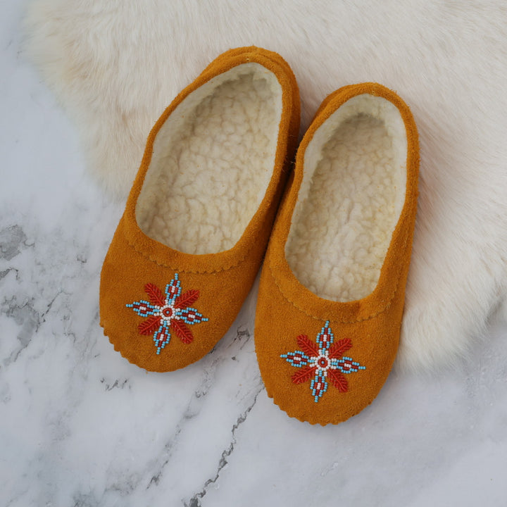 T.Sullivan Size 7 Women Orange & Blue Star Ballerina Slippers