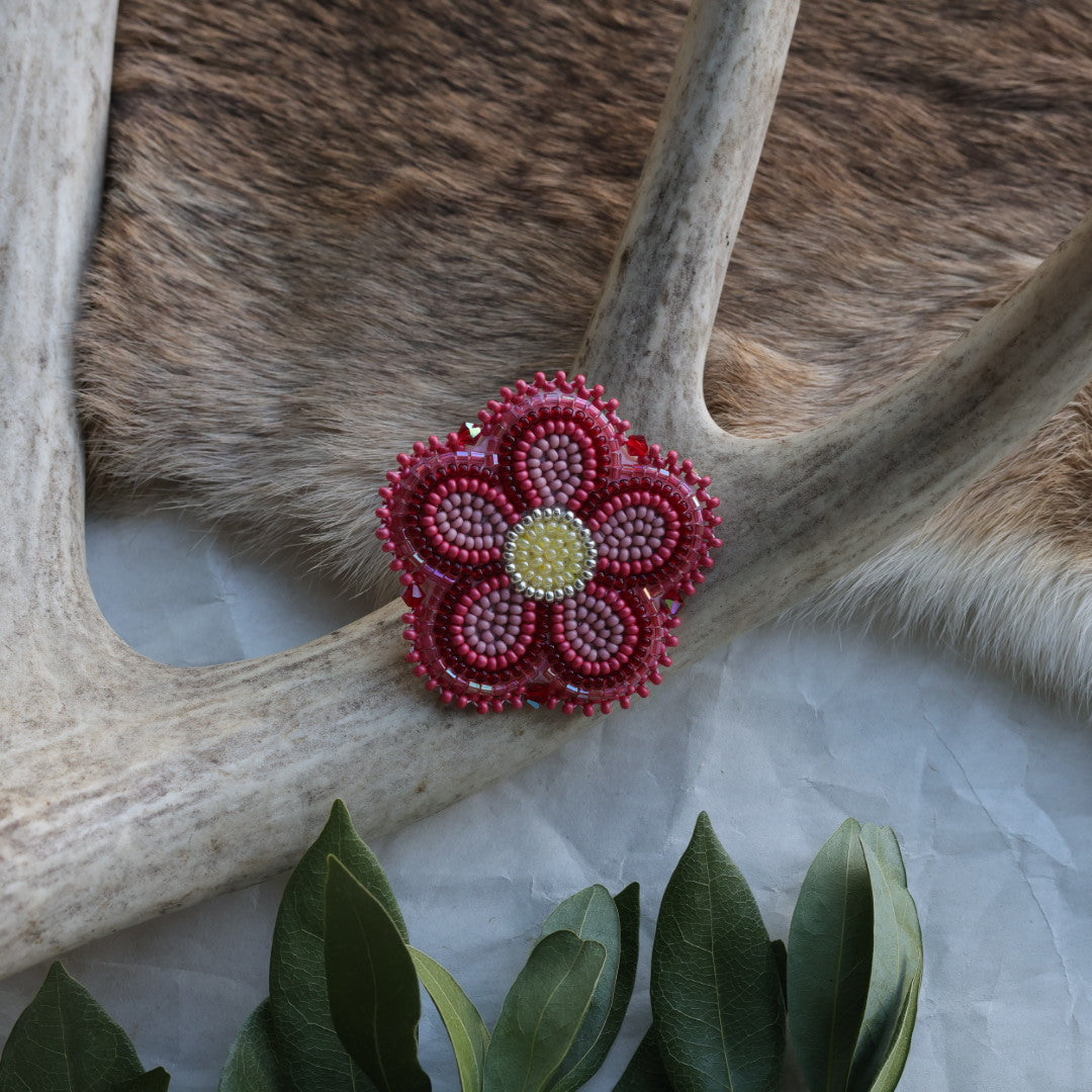 Keegan W. Beaded Flower Pins