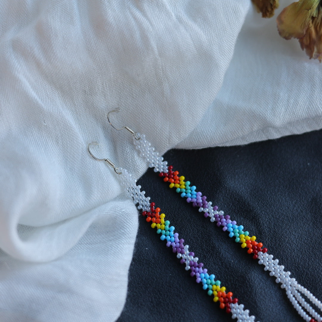 Beth Rose Designs Long Peyote Strand Earrings