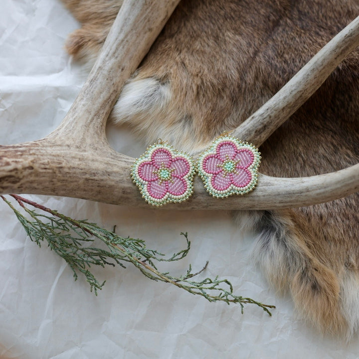 Keegan W. Petite Five Petal Flower Earrings
