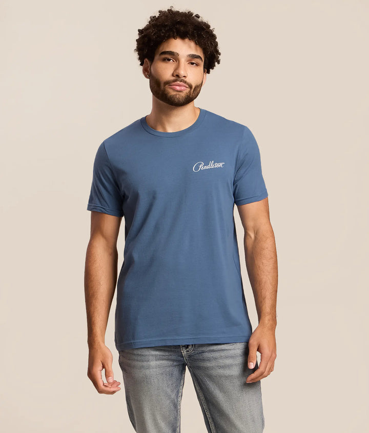 Pendleton Mountain Graphic Tee Blue