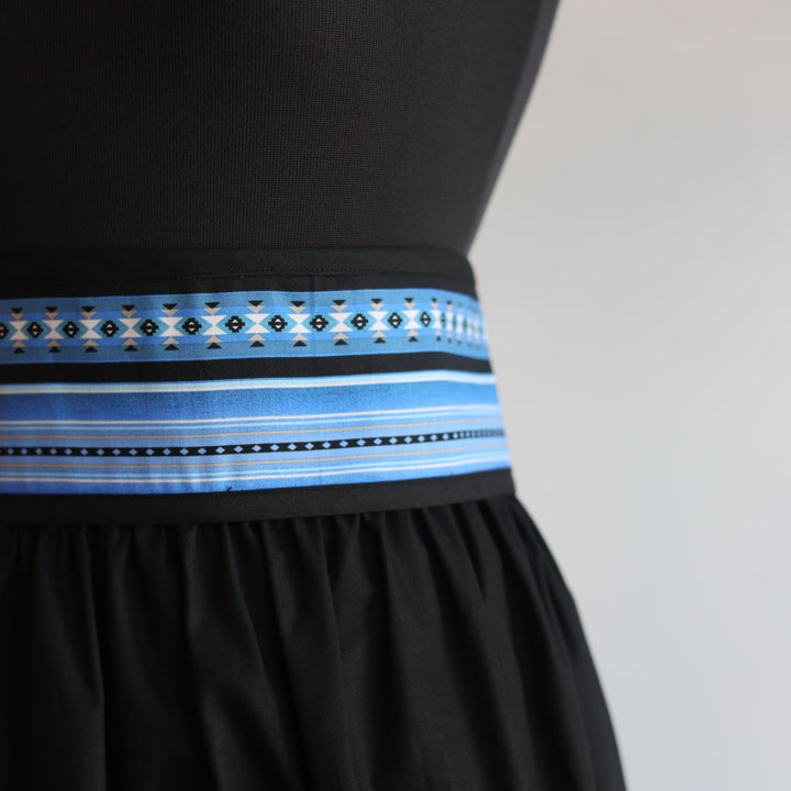 Phoenyx Designs Blue Southwest Ribbon Skirt &amp; Belt