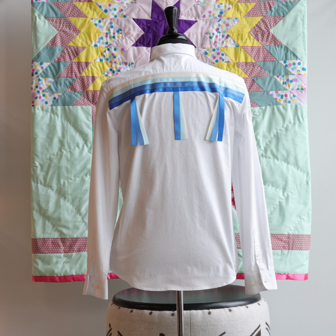 Yellow Mudd Designs Blue Ribbon Shirt