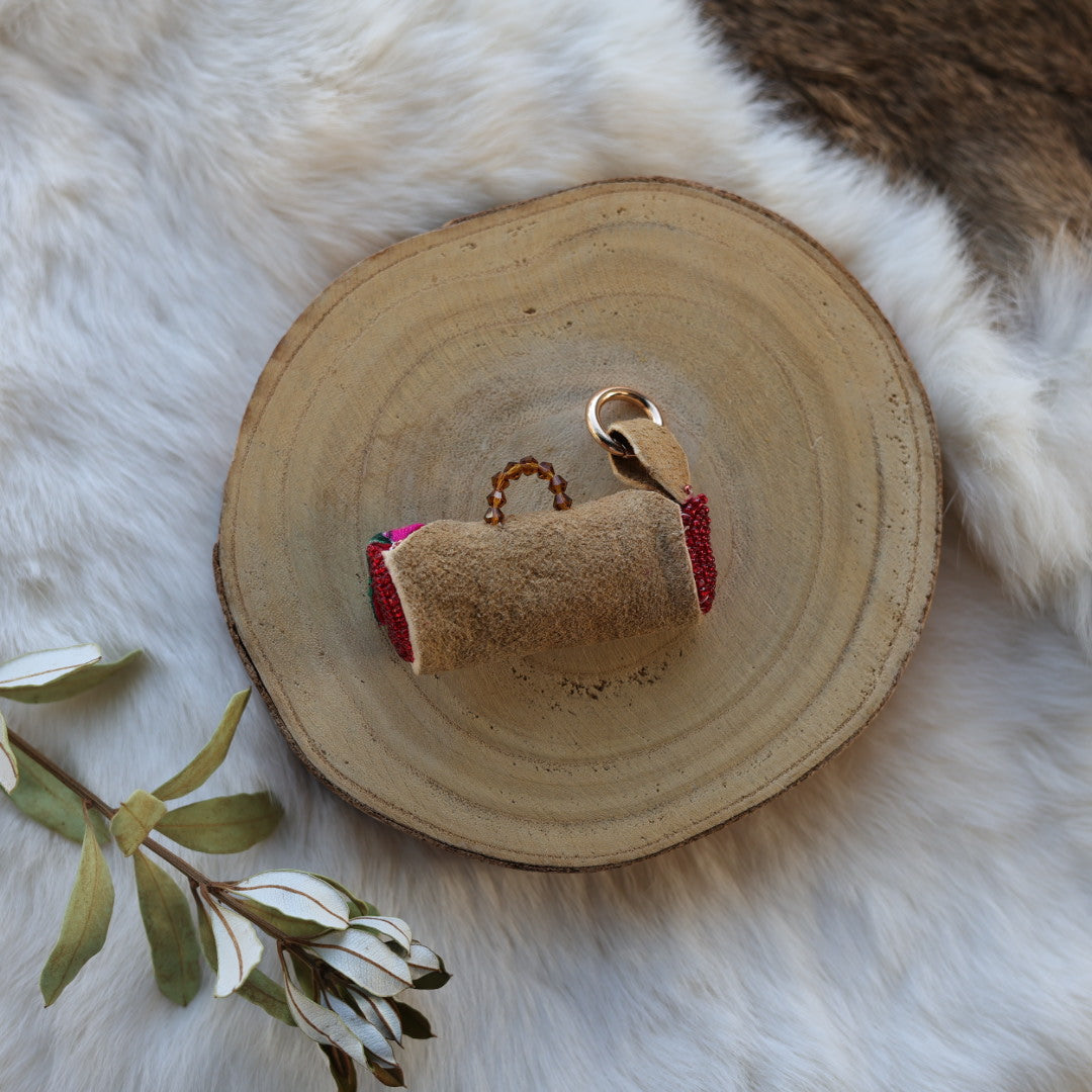 Mercedes G. Moose Hide Medicine Purse Charm