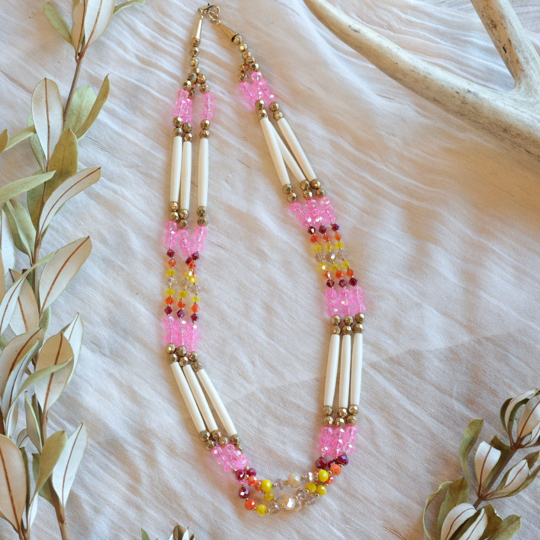 Dee Iyapes Tiered Bone Necklaces
