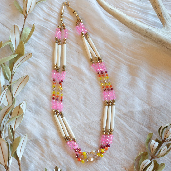 Dee Iyapes Tiered Bone Necklaces