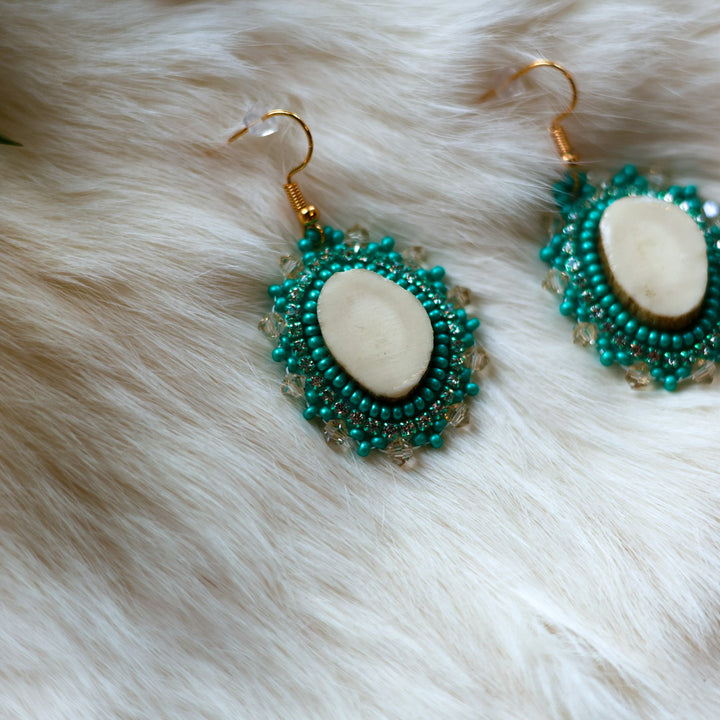 Mercedes G. Antler Earrings & Necklace