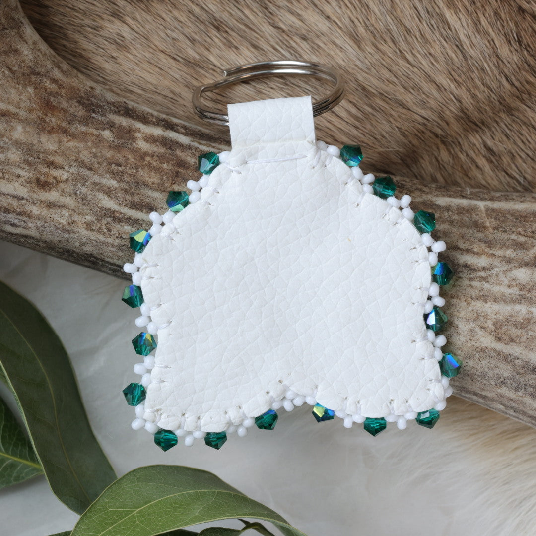 Keegan W. Floral Beaded Keychain
