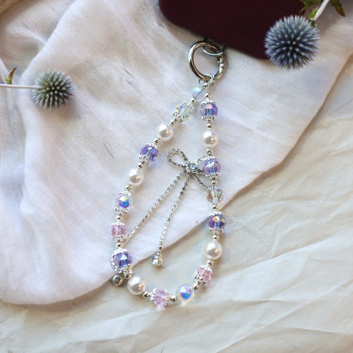 Beaded Blends Purple Beaded Phone Charms