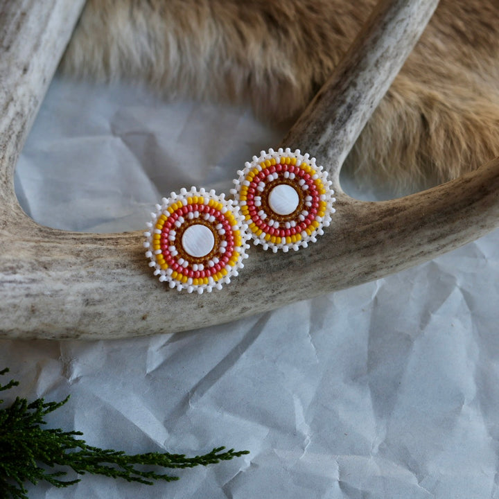 Keegan W. Clip-On Beaded Shell Earrings