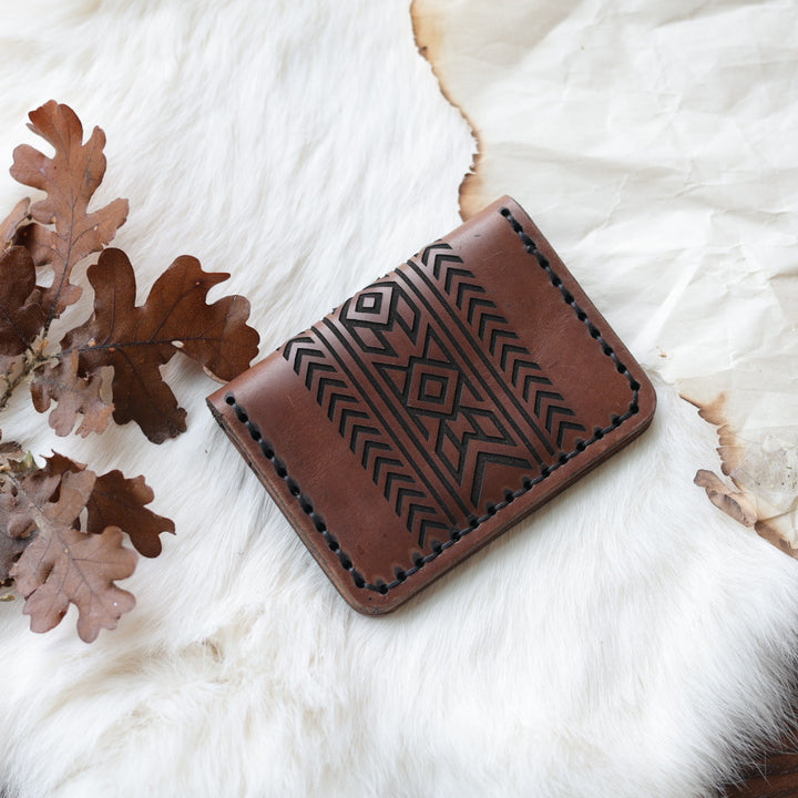 1885 Leather Co. Bifold Engraved Leather Wallet