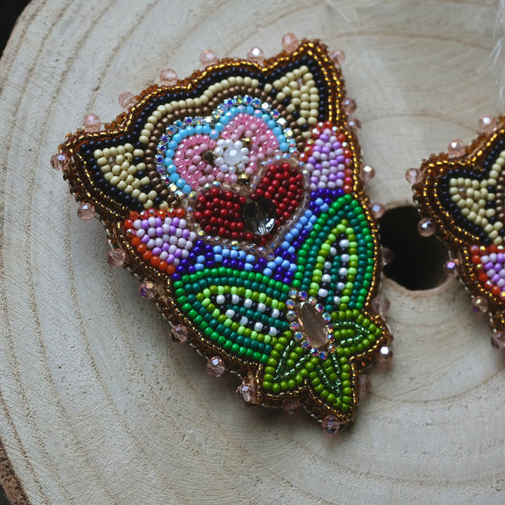 Ironstar Co. Premium Blossoming Beaded Earrings