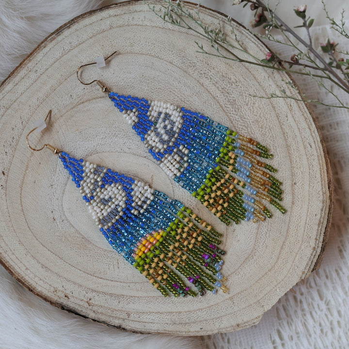Prairie Moon Treaty 6 Fringe Earrings