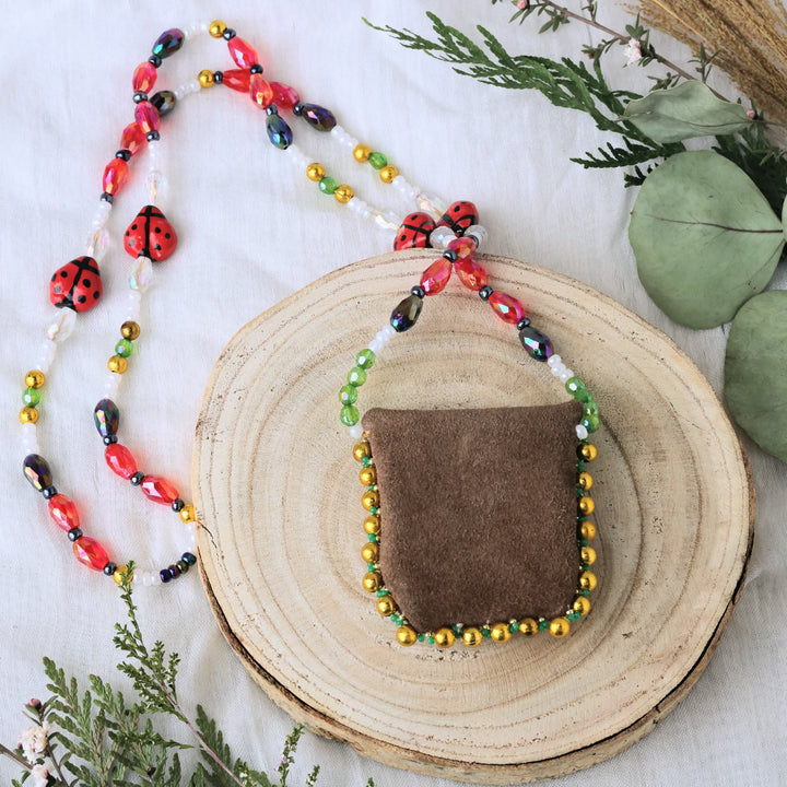 March Beadmaster Kinepik Beadz Lucky Ladybug Medicine Pouch