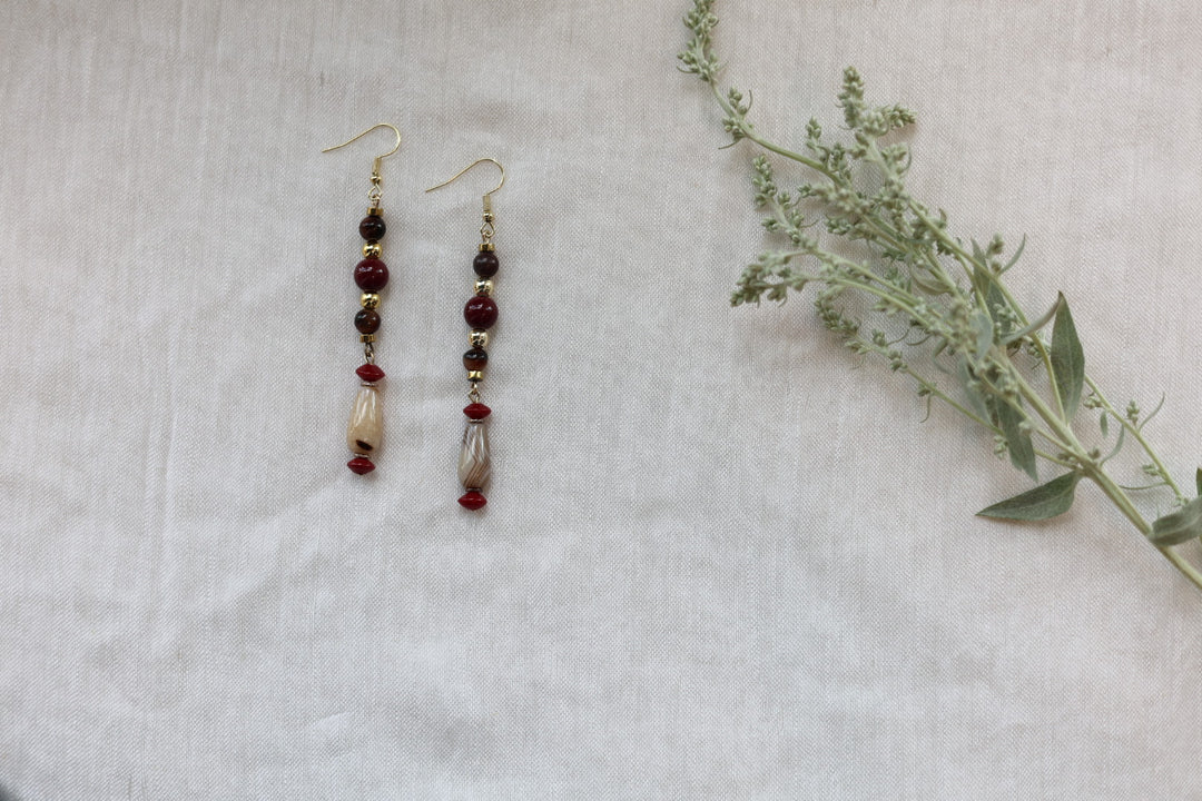 Helen H. Semi Precious Bead Earrings Assorted