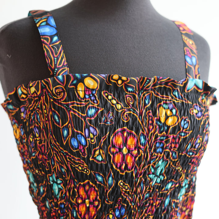 Phoenyx Designs Ojibway Floral Ribbon Sundress
