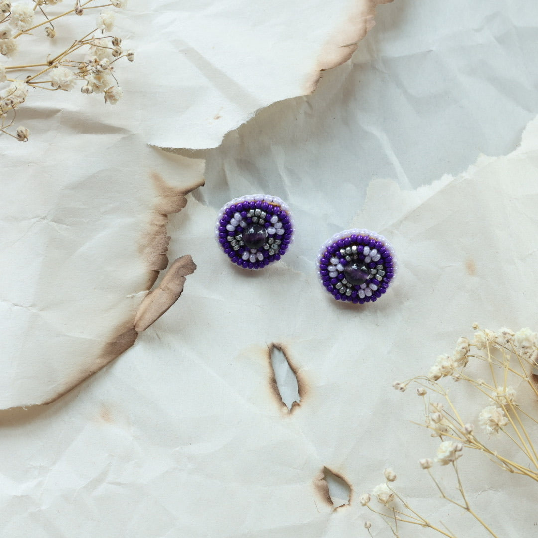 TLee Beads Large Beaded Studs