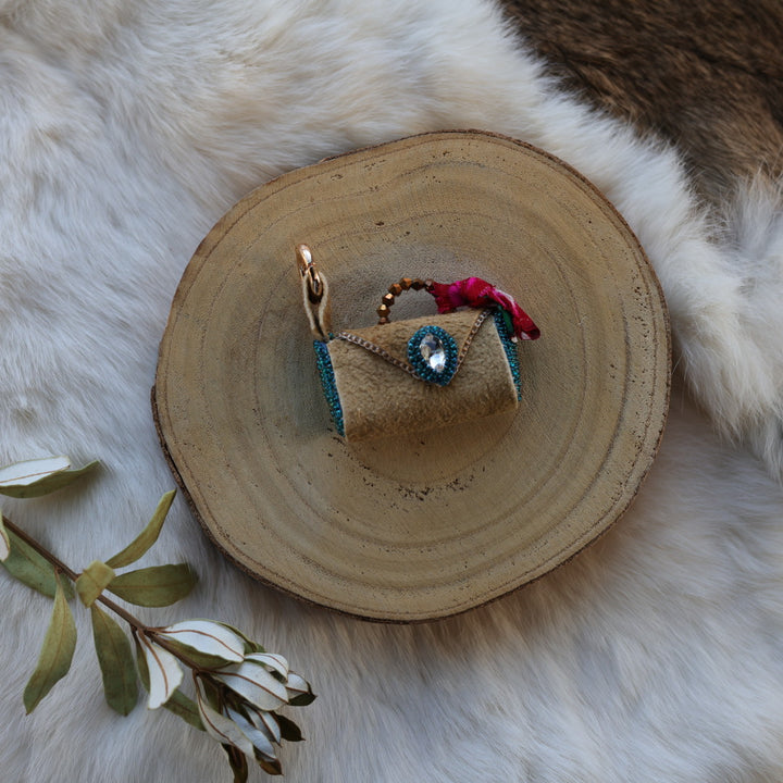 Mercedes G. Moose Hide Medicine Purse Charm