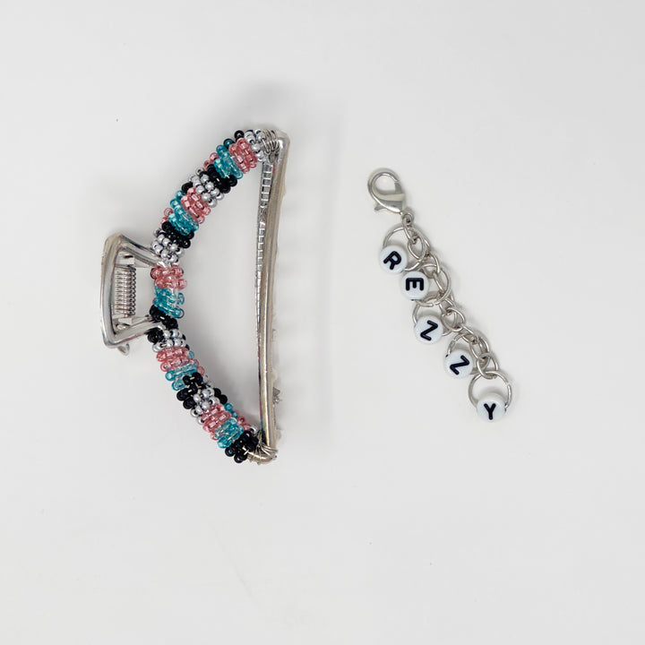 Helen Oro Designs Beaded Metal Claw Clip with REZZY Charm