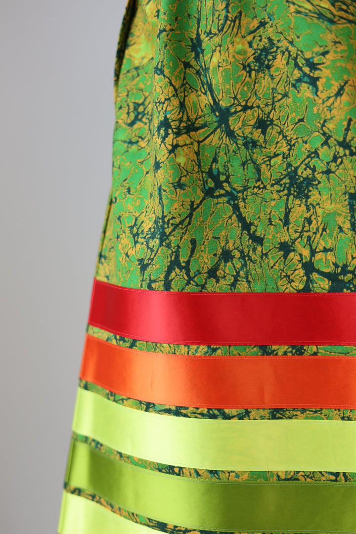 Adeline C. Green Ribbon Skirt