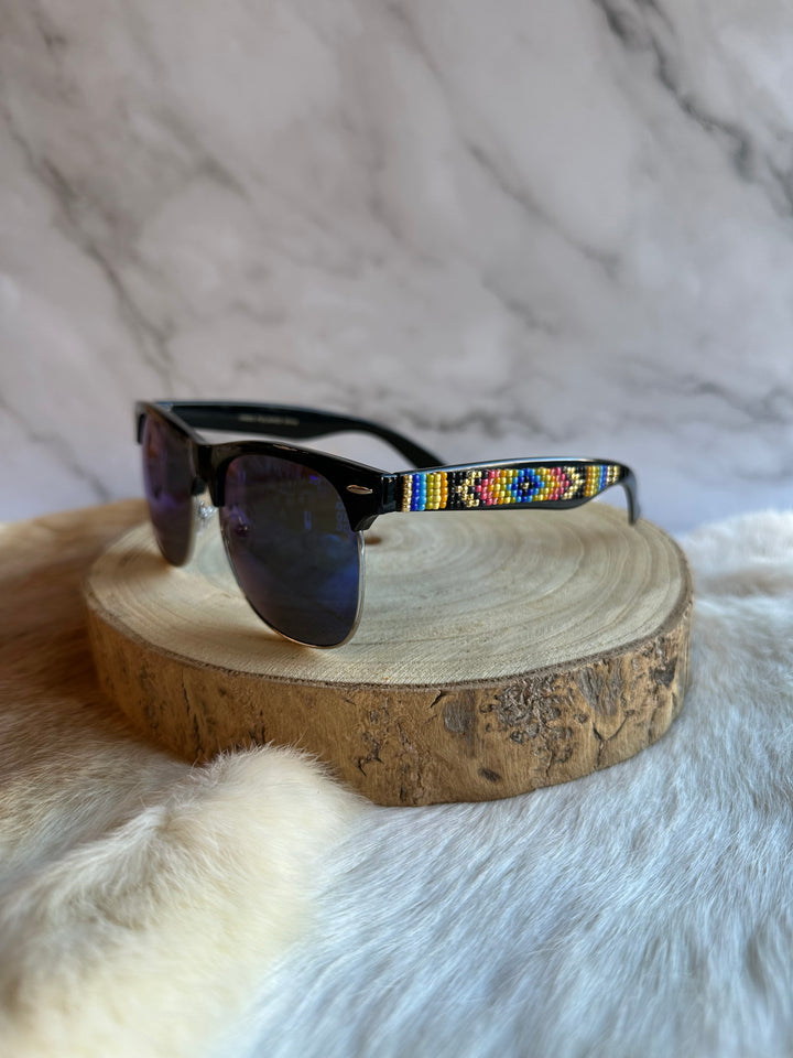 Rebelina Wayfarer Beaded Sunglasses