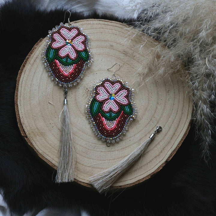 Ironstar Co. Strawberry Convertible Beaded Earrings