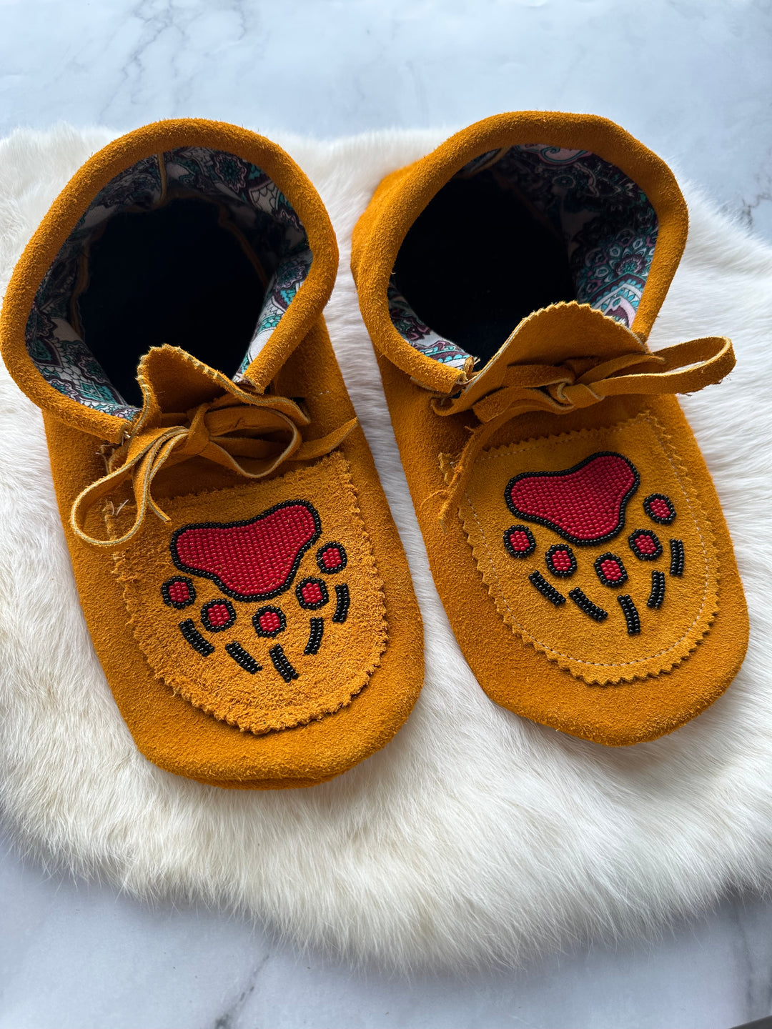 Sandra L Handmade Beaded Moccasins