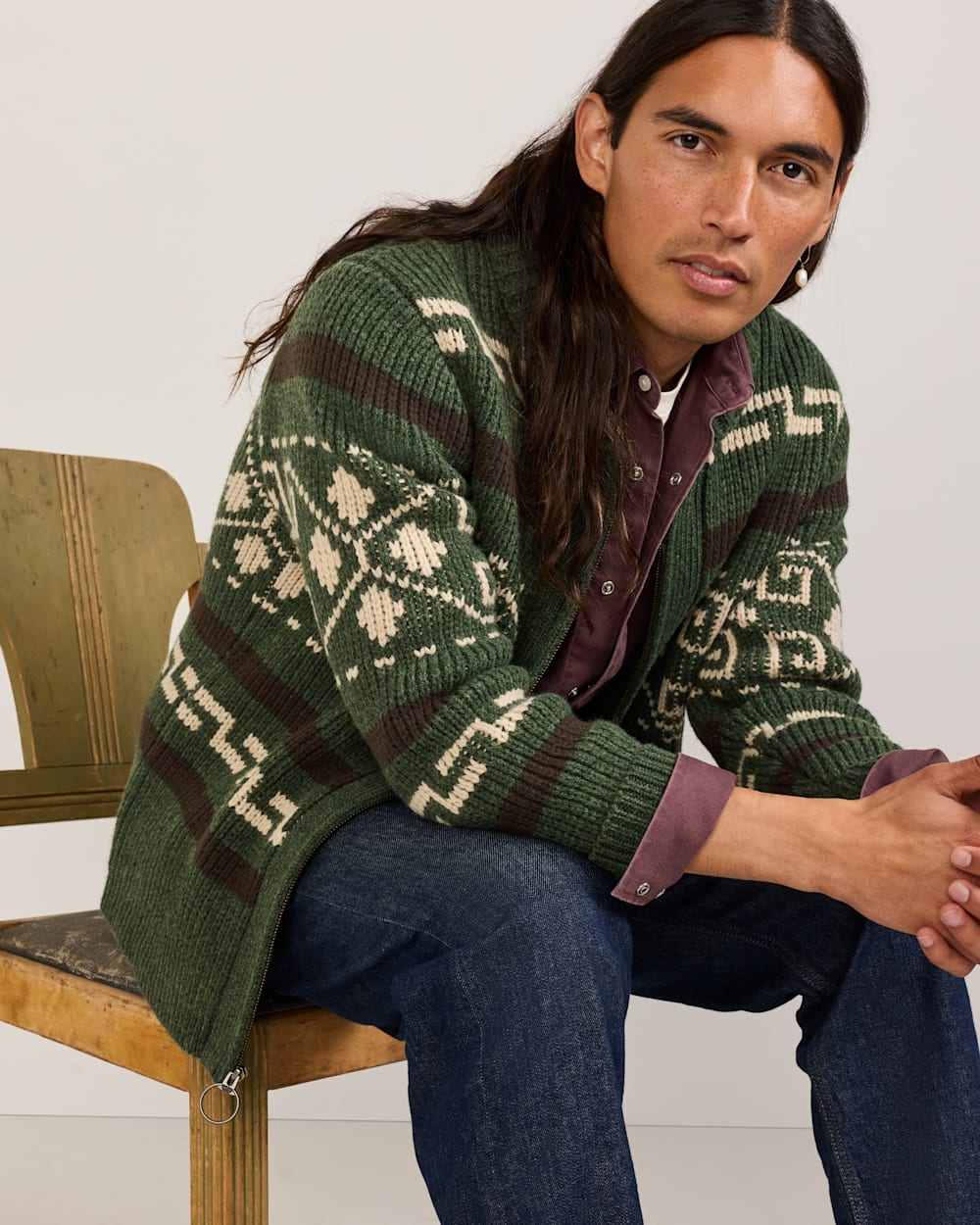 Pendleton Green Original Westerley Sweater