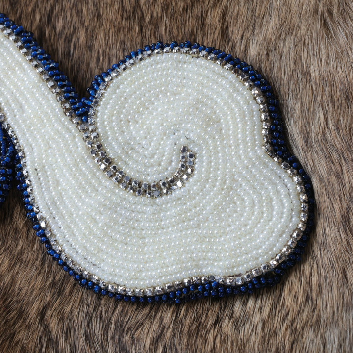 Mercedes G. Indigenous Beaded Cameo Wall Hanging