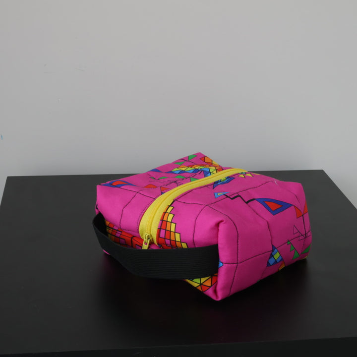 Phoenyx Designs Rainbow Geometric Cosmetic Bags