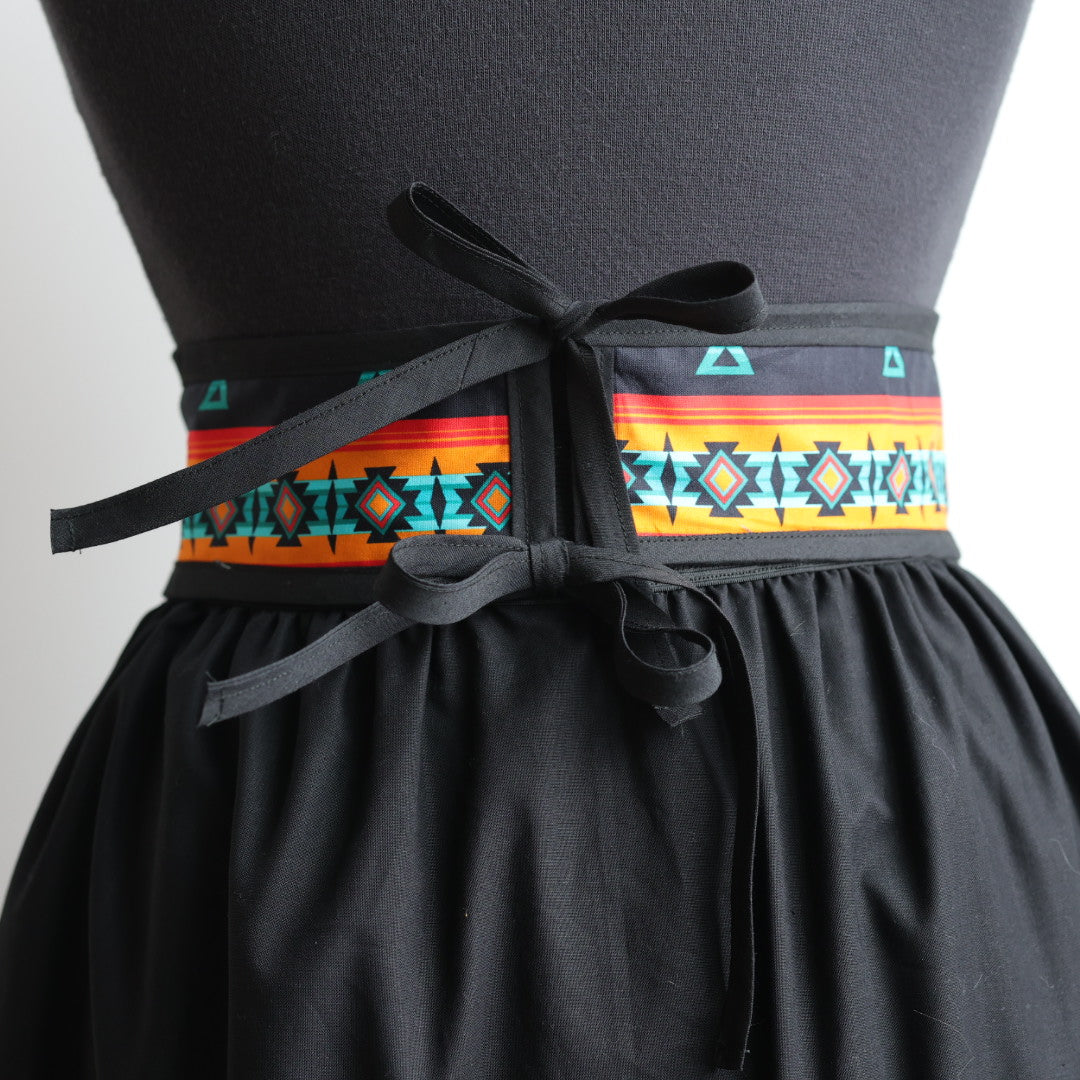 Phoenyx Designs Orange, Teal & Red Ribbon Skirt & Belt